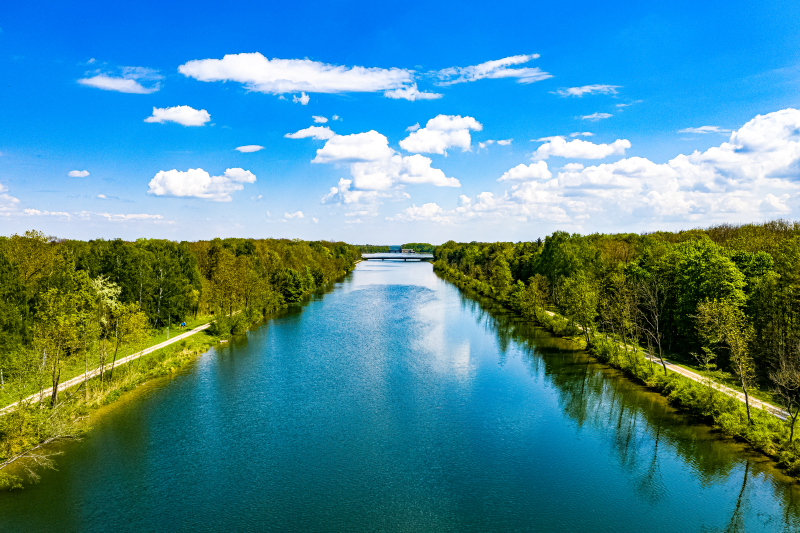 Die Donau aus der Luft | Hochauflösende Luftbilder von der Donau