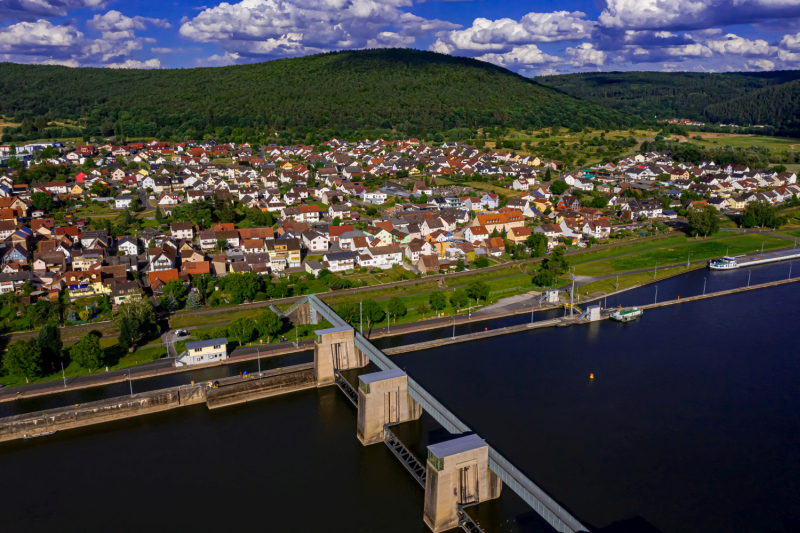 Faulbach aus der Luft Luftbilder von Faulbach in Bayern